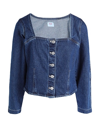 LEVI'S Denim shirt MILO DENIM BLOUSE MED INDIGO - WORN IN
 Blue 100% Cotton