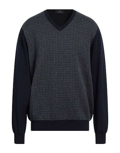 HARMONT & BLAINE Sweater Midnight blue 75% Cotton, 17% Wool, 8% Cashmere