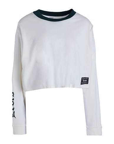LEVI'S Crop top GRAPHIC LS CROP REESE 

 White 100% Cotton