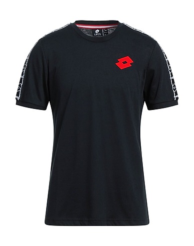 LOTTO T-Shirt Schwarz 65% Polyester, 35% Baumwolle