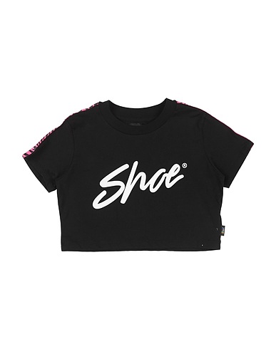 SHOE T-shirt Black 100% Cotton