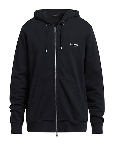 BALMAIN Hoodie Schwarz 95% Baumwolle, 5% Elastan