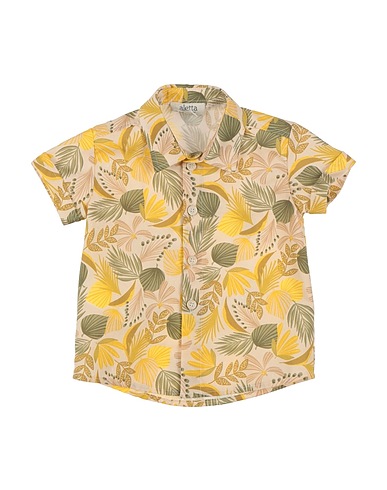 ALETTA Patterned shirt Beige 100% Cotton