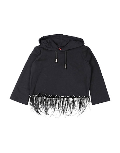 JIJIL JOLIE Hooded track jacket  Black 94% Cotton, 6% Elastane
