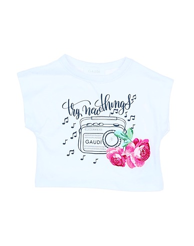 GAUDÌ T-shirt White 95% Cotton, 5% Elastane