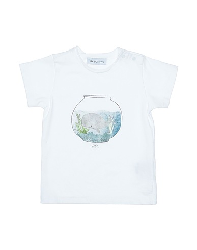 KID'S COMPANY T-shirt White 94% Cotton, 6% Elastic fibres
