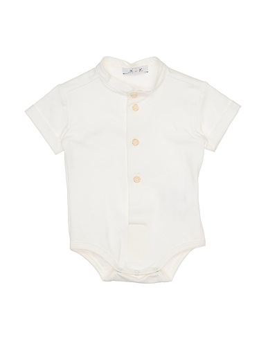 ALETTA Bodysuit White 94% Cotton, 6% Elastane