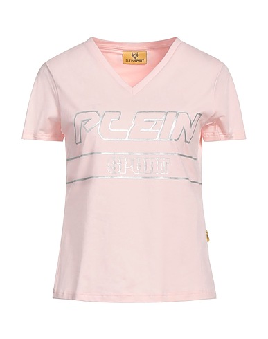 PLEIN SPORT T-shirt Light pink 96% Cotton, 4% Elastane