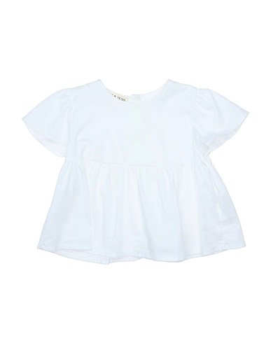BABE & TESS トップス ホワイト コットン 97% / ポリウレタン 3%