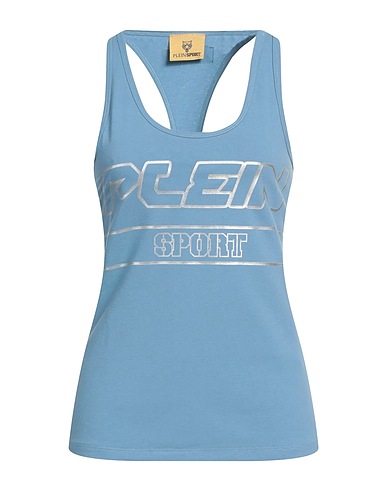 PLEIN SPORT Canotta Celeste 90% Cotone, 10% Elastan