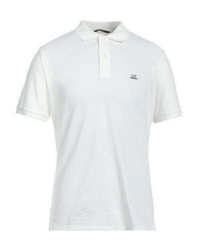 C.P. COMPANY Polo Bianco 95% Cotone, 5% Elastan