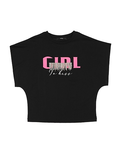 RELISH T-shirt Nero 100% Cotone