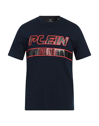 PLEIN SPORT T-shirt Blu navy 95% Cotone, 5% Elastan