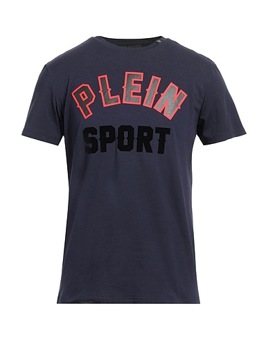 PLEIN SPORT T-shirt Blu navy 100% Cotone