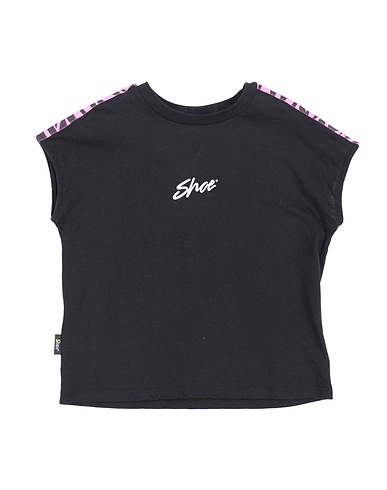 SHOE T-shirt Black 100% Cotton