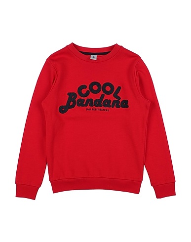 PETIT BATEAU Sweat-shirt Rouge 100% Coton