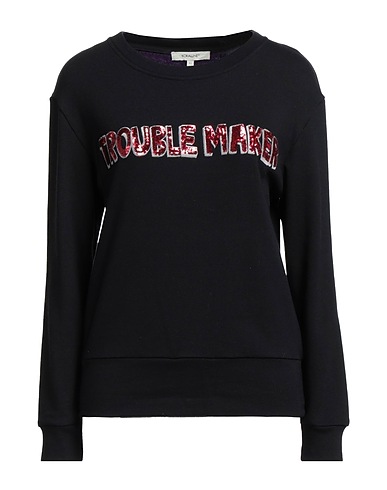 KORALLINE Sweatshirt Black 90% Cotton, 10% Polyester