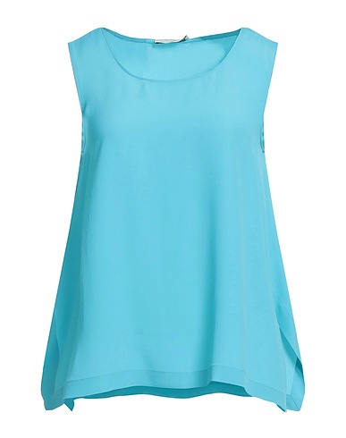 BEATRICE .B Top Turquoise 83% Acetate, 17% Silk