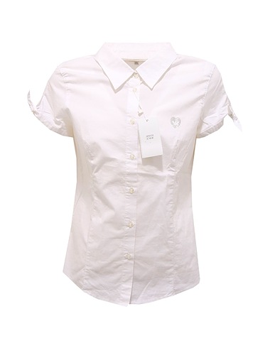 ARMANI JEANS Solid colour shirts & blouses White Cotton