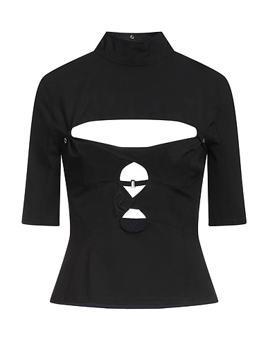 JACQUEMUS Top Black 95% Virgin Wool, 5% Elastane