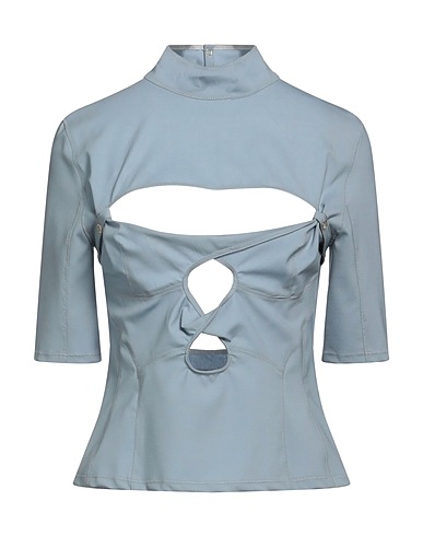JACQUEMUS Top Slate blue 95% Virgin Wool, 5% Elastane