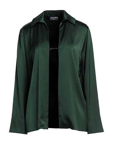 JACQUEMUS Top Dark green 96% Viscose, 4% Elastane