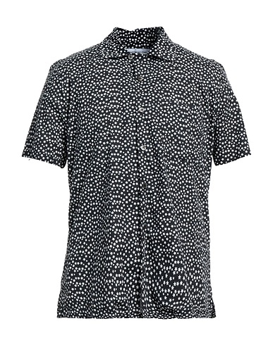 DEPARTMENT 5 Patterned shirt Black 100% Cotton