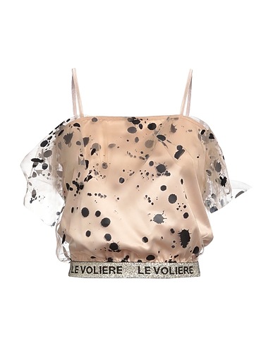 LE VOLIÈRE Top Beige 100% Polyester
