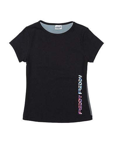 FREDDY T-shirt Nero 95% Cotone, 5% Elastan