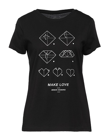 ARMANI EXCHANGE T-shirt Black 100% Cotton