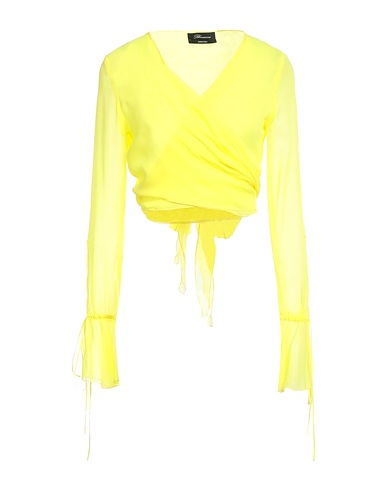 BLUMARINE Shrug Yellow 96% Silk, 4% Elastane, Polyester, Cotton, Viscose