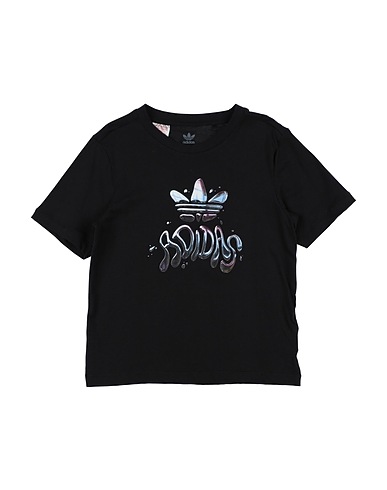 ADIDAS ORIGINALS T-shirt TEE Black 100% Cotton, Elastane
