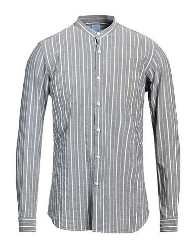 ALESSANDRO GHERARDI Striped shirt Grey 100% Cotton