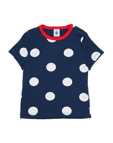 PETIT BATEAU T-shirt Blu notte 100% Cotone