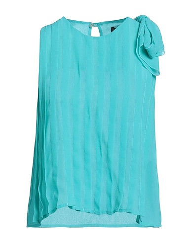 OLLA PARÉG Top Turquoise 100% Polyester