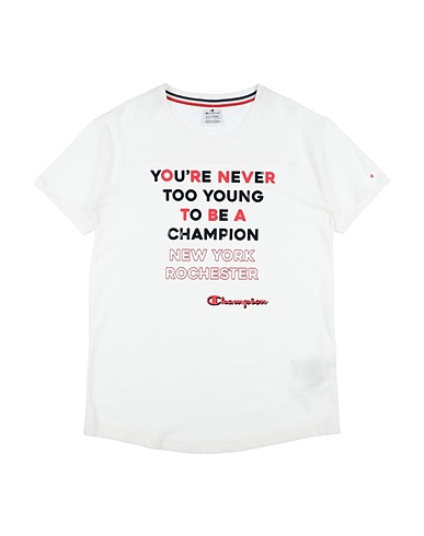 CHAMPION T-Shirt Weiß 100% Baumwolle