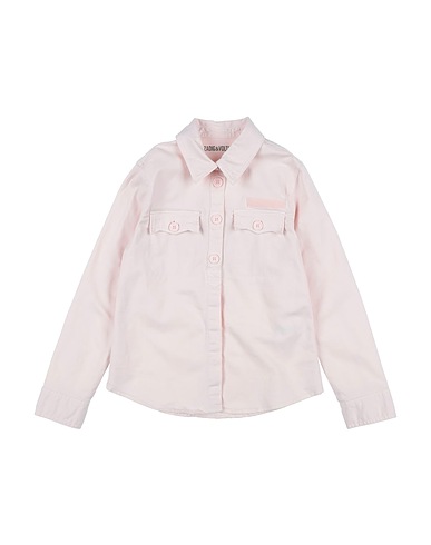 ZADIG&VOLTAIRE Solid colour shirts & blouses Pink 98% Cotton, 2% Elastane