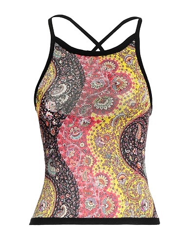ETRO Tank top Yellow 62% Viscose, 38% Cotton