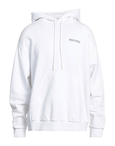 MARCELO BURLON Felpa Bianco 100% Cotone organico, Elastan