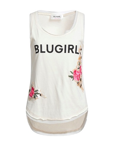 BLUGIRL Top Ivory 100% Cotton, Polyester