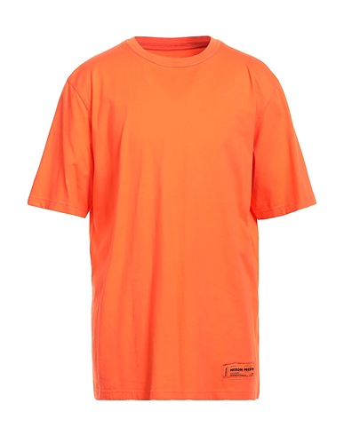 HERON PRESTON 베이직 티셔츠 오렌지 100% 코튼, 폴리에스테르
