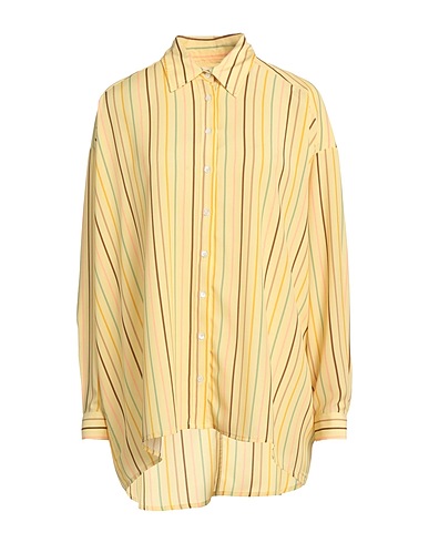 OTTOD'AME Striped shirt Pastel yellow 100% Polyester