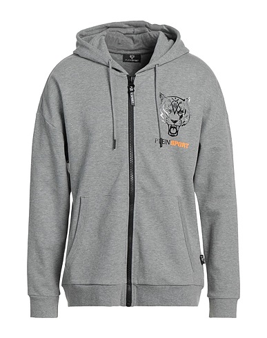 PLEIN SPORT Sweat-shirt Gris 52% Coton, 48% Polyester