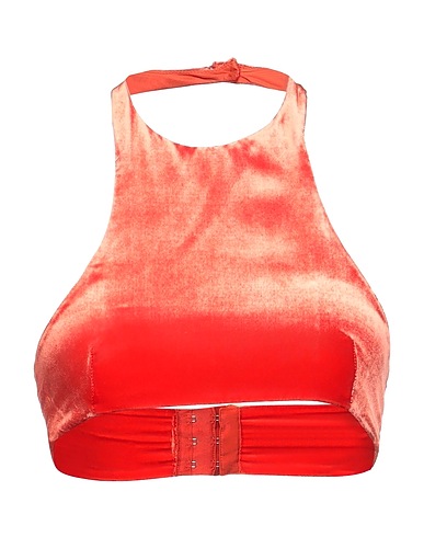 VALENTINO GARAVANI Top Orange 74% Viscose, 26% Silk