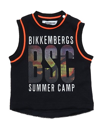 BIKKEMBERGS T-shirt Black 100% Cotton