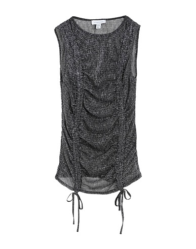 TOPSHOP Top Negro 63% Poliéster, 37% Fibra metálica