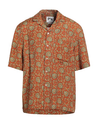 PRESIDENT'S Chemise fantaisie Rouille 100% Modal