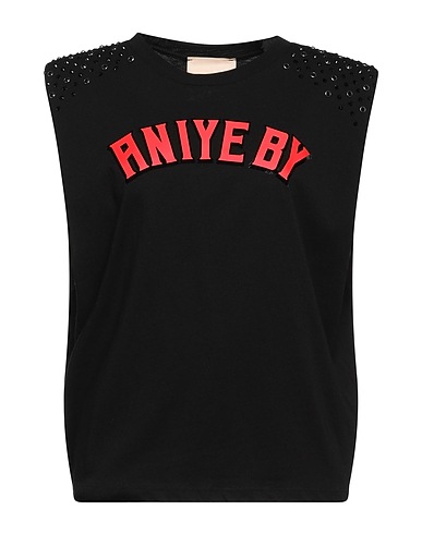 ANIYE BY T-shirt Black 100% Cotton
