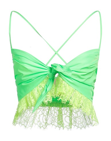 ANIYE BY Crop top Lime green 100% Polyester, Polyamide