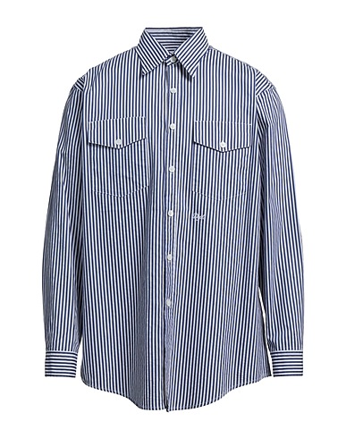 DEPARTMENT 5 Patterned shirt Midnight blue 100% Cotton